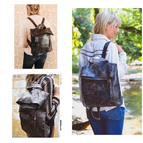 NWT Bed Stu Howie Leather Backpack Black Lux Rustic Retail $365 - Picture 16 of 16